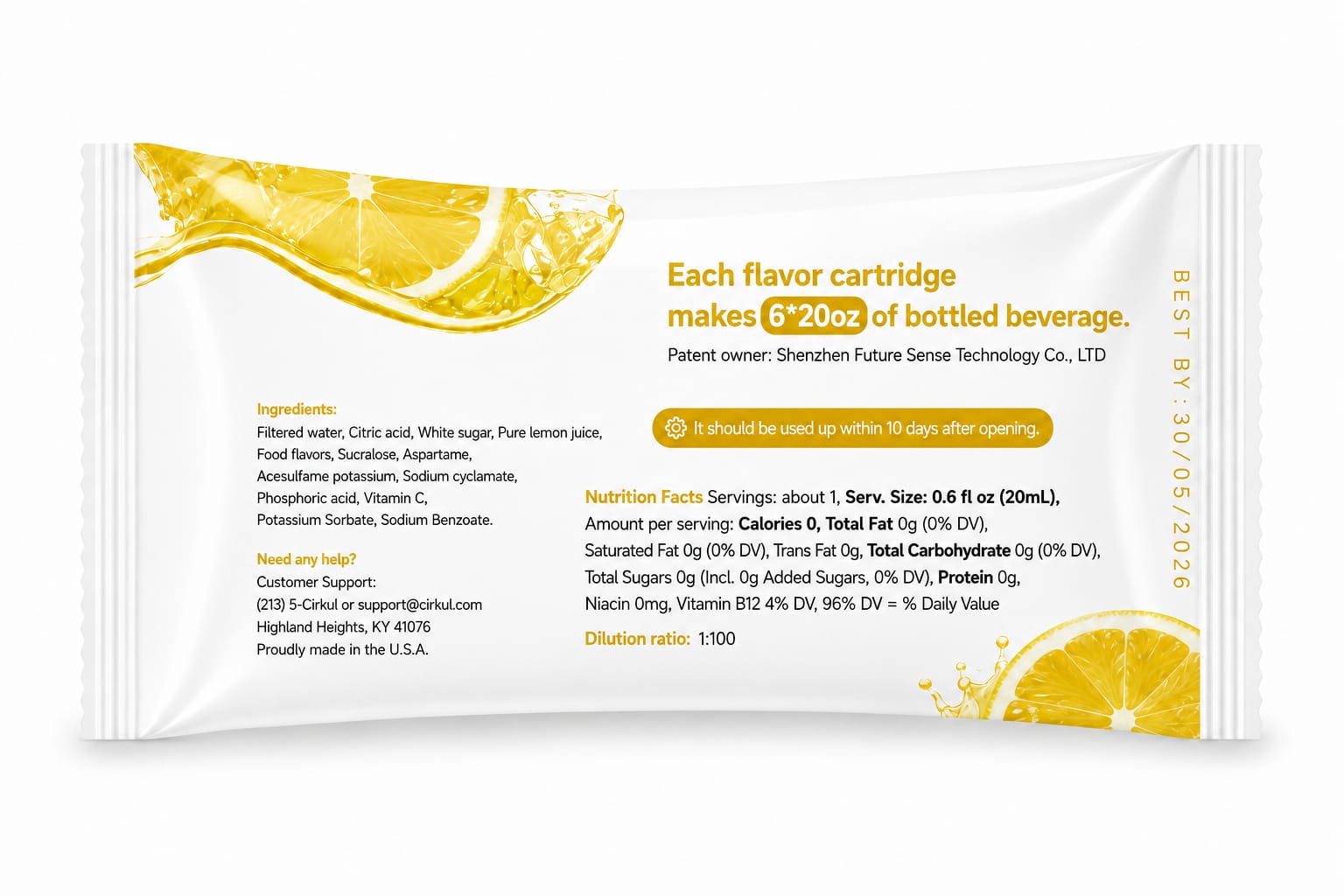 Airwater Dual Flava Capsules For Airwater Flava Bottle – Cola & Lemon 2 Pack with Zero Sugar and Zero Calories - Image 6