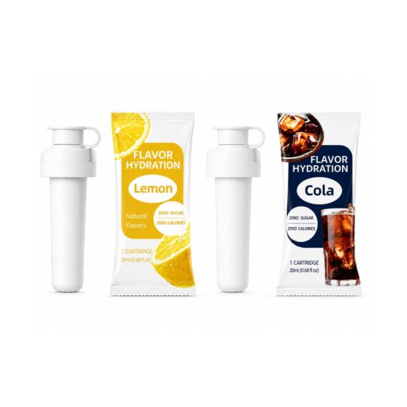 Airwater Dual Flava Capsules For Airwater Flava Bottle – Cola & Lemon 2 Pack with  Zero Sugar and  Zero Calories