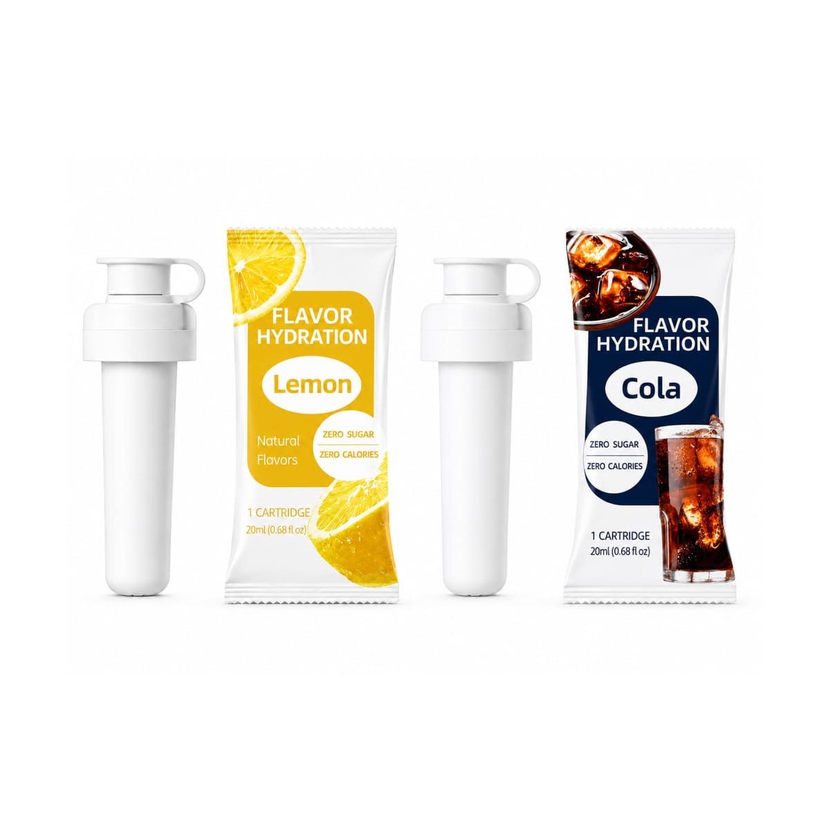 Airwater Dual Flava Capsules For Airwater Flava Bottle – Cola & Lemon 2 Pack with Zero Sugar and Zero Calories